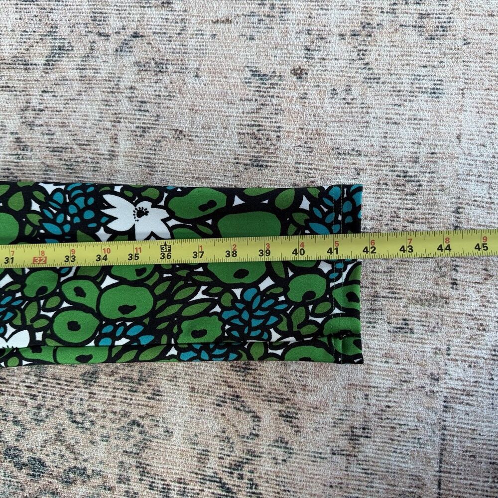 Balenciaga Paris Spring 2017 Floral Print Legging Dress Pant Green Blue XL $1090 - Picture 5 of 14